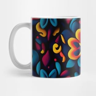 Colourful Flower Pattern Mug